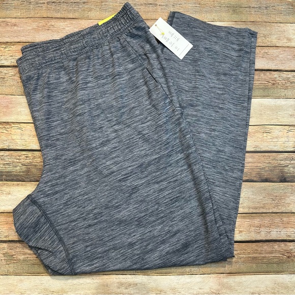 Men's Soft Stretch Tapered Joggers - All in Motion, Heathered Navy, Size XXL - Picture 4 of 7